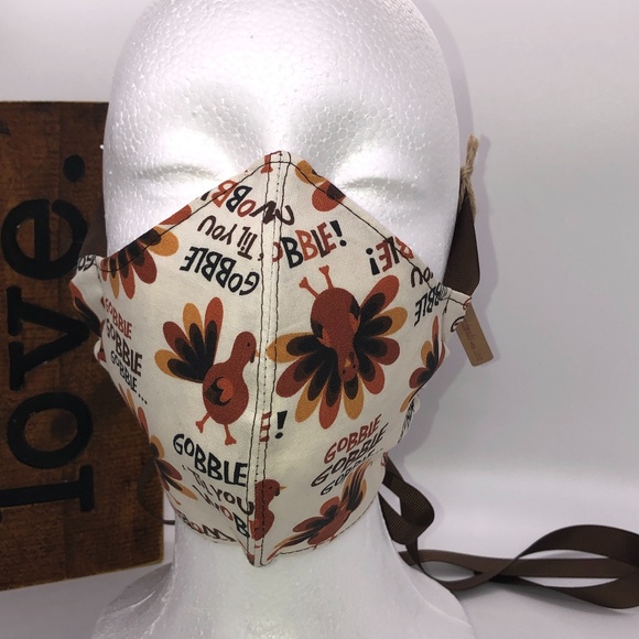 GOBBLE TIL YOU WOBBLE FACE MASK~NEW! - Picture 11 of 15